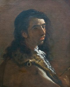 Ungdomlig selvportrett (olje på lerret) av Luca Giordano