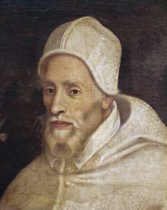 Portrett av pave Paul III (1468-1549), maleri av Luca Longhi (1507-1580)