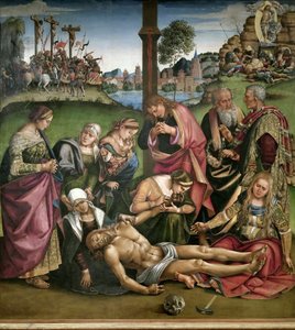 Klagesang over den døde Kristus, 1502. av Luca Signorelli