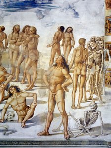 Resurrection of Flesh, fra Last Judgment fresco-syklus av Luca Signorelli