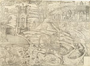 St George og dragen av Lucantonio degli Uberti