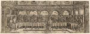 Nattverdsparet, ca 1500. av Lucantonio degli Uberti