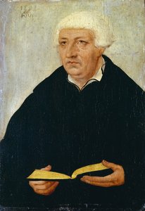 Portrett av Johannes Bugenhagen av Lucas Cranach