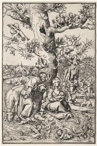 Hvil på flyturen til Egypt av Lucas Cranach