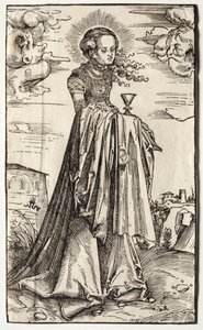 St. Barbara av Lucas Cranach