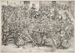 Turneringen med lanser av Lucas Cranach