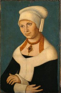 Portrett av hertuginnen Barbara av Sachsen, 1478-1534 (kone til George den skjeggete)