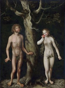Adam og Eva av Lucas Cranach the Elder
