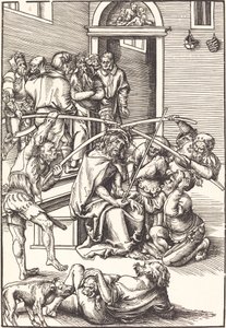 Kristus kronet med torner av Lucas Cranach the Elder