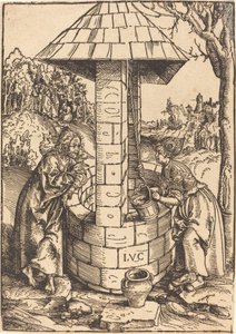 Kristus og kvinnen i Samaria av Lucas Cranach the Elder