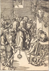 Kristus før Kaifas av Lucas Cranach the Elder