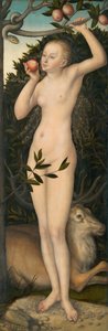 Eva, 153337. av Lucas Cranach the Elder