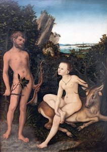 Landskap med Apollo og Diana Apollo og Diana i skogkledd landskap av Lucas Cranach the Elder