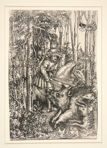 Jeger som dreper et villsvin av Lucas Cranach the Elder