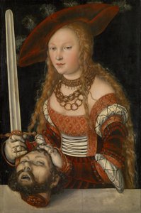 Judith med hodet til Holofernes, ca. 1530 (panel) av Lucas Cranach the Elder