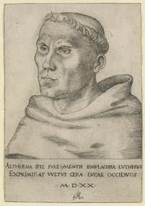 Luther som en augustinerbroder av Lucas Cranach the Elder