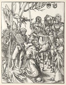 St. Jakob den størres martyrium. av Lucas Cranach the Elder
