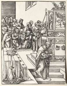 St. Johns martyrium. av Lucas Cranach the Elder