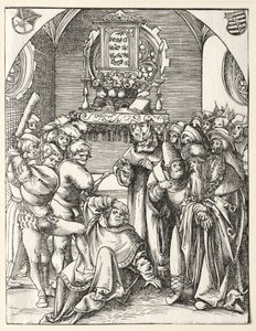 Martyrdøden til St. Judas Thaddeus. av Lucas Cranach the Elder