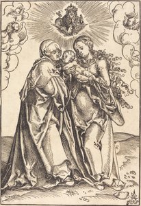 Saint Anne og jomfruen med barnet av Lucas Cranach the Elder
