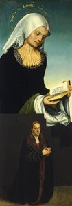 Saint Elizabeth med hertug George av Sachsen som giver, ca 1514 av Lucas Cranach the Elder