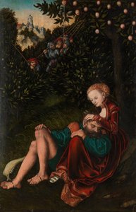 Samson og Delila, ca. 1528-30. av Lucas Cranach the Elder