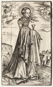 St. Barbara. av Lucas Cranach the Elder