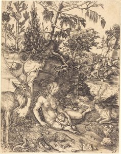 Sankt Johannes Chrysostomos bot av Lucas Cranach the Elder