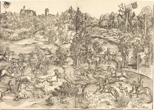 Hjortejakten av Lucas Cranach the Elder