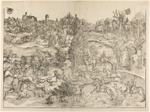 Hjortejakten av Lucas Cranach the Elder