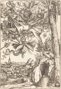 Fristelsen til Saint Anthony av Lucas Cranach the Elder