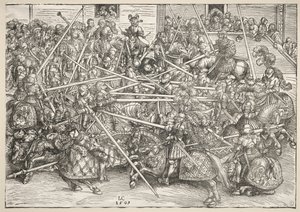 Turneringen med lanser, 1509. av Lucas Cranach the Elder