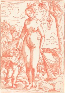 Venus og Amor av Lucas Cranach the Elder