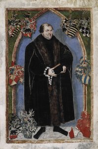 Portrett av George III, prins av Anhalt-Dessau 1507-1553, 1553 av Lucas Cranach the Younger