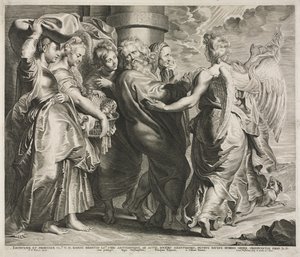 Lot og hans familie forlater Sodoma