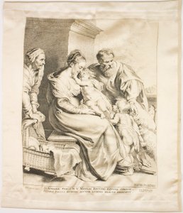Den hellige familie med Saint John og Saint Elizabeth