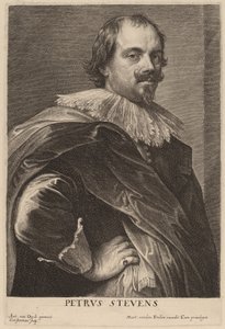 Petrus Stevens av Lucas Emil Vorsterman after Sir Anthony van Dyck