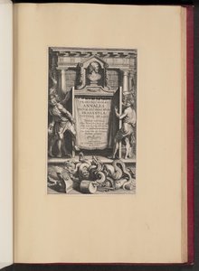 Tittelside for Franciscus van Haer, Annales Dukes or Princes of Brabantiae, III av Lucas Emil Vorsterman after Sir Peter Paul Rubens