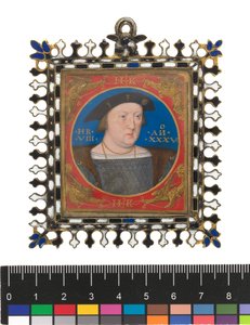 Henry VIII, ca. 1525-27 (kroppsfarge på vellum på kort)