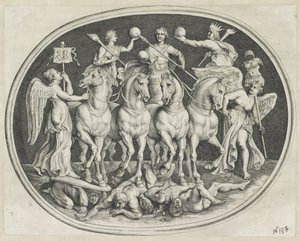 Allegorische triumf van keizer Licinius Varie Figueri de Agati Antique (serietittel)