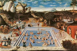Fountain of Youth (olje på lerret) av Lucas the Elder Cranach