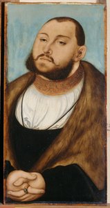 John Frederick I, kurfyrst av Sachsen (1503-1554), av Cranach, Lucas, den eldste (1472-1553). Olje på tre av Lucas the Elder Cranach