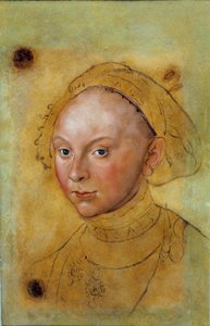 Portrett av Catherine de Brunswick Grubenhagen-maleri av Lucas Cranach (1472-1553) av Lucas the Elder Cranach