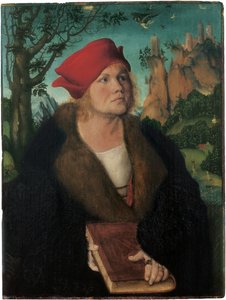 Portrett av Dr. Johannes Cuspinian, av Cranach, Lucas, den eldste (1472-1553). Olje på tre, ca. 1502-1503. Mål: 60,3x45,5 cm. Museum Oskar Reinhart, Winterthur av Lucas the Elder Cranach