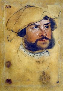 Portrett av Ernest Confessor, av Lucas Cranach den eldste (1472-1553), tegning av Lucas the Elder Cranach
