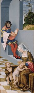 Det hellige slektskap (såkalt Torgau-altertavle) høyre panel av Lucas the Elder Cranach
