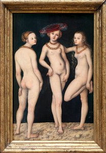 De tre nåder av Lucas the Elder Cranach