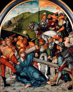 Klatringen til Golgata Maleri av Lucas Cranach den eldste (1472-1553). 1538. Dim. 107x84 cm Wien. Kunsthistorisk museum av Lucas the Elder Cranach