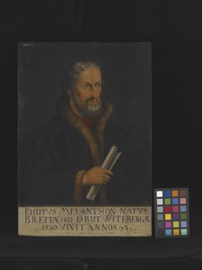 Portrett av Philipp Melanchthon (olje på tre) av Lucas the Younger Cranach