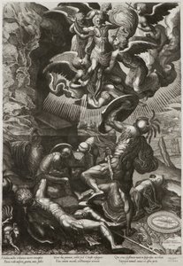Kristi oppstandelse, 1557 av Lucas van Doetechum
